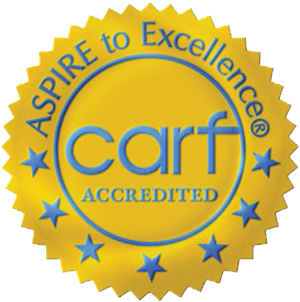 CARF badge logo